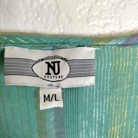 NJ Couture Boho Laced Beach Cover Up Sz M/L - Picture 6 of 9